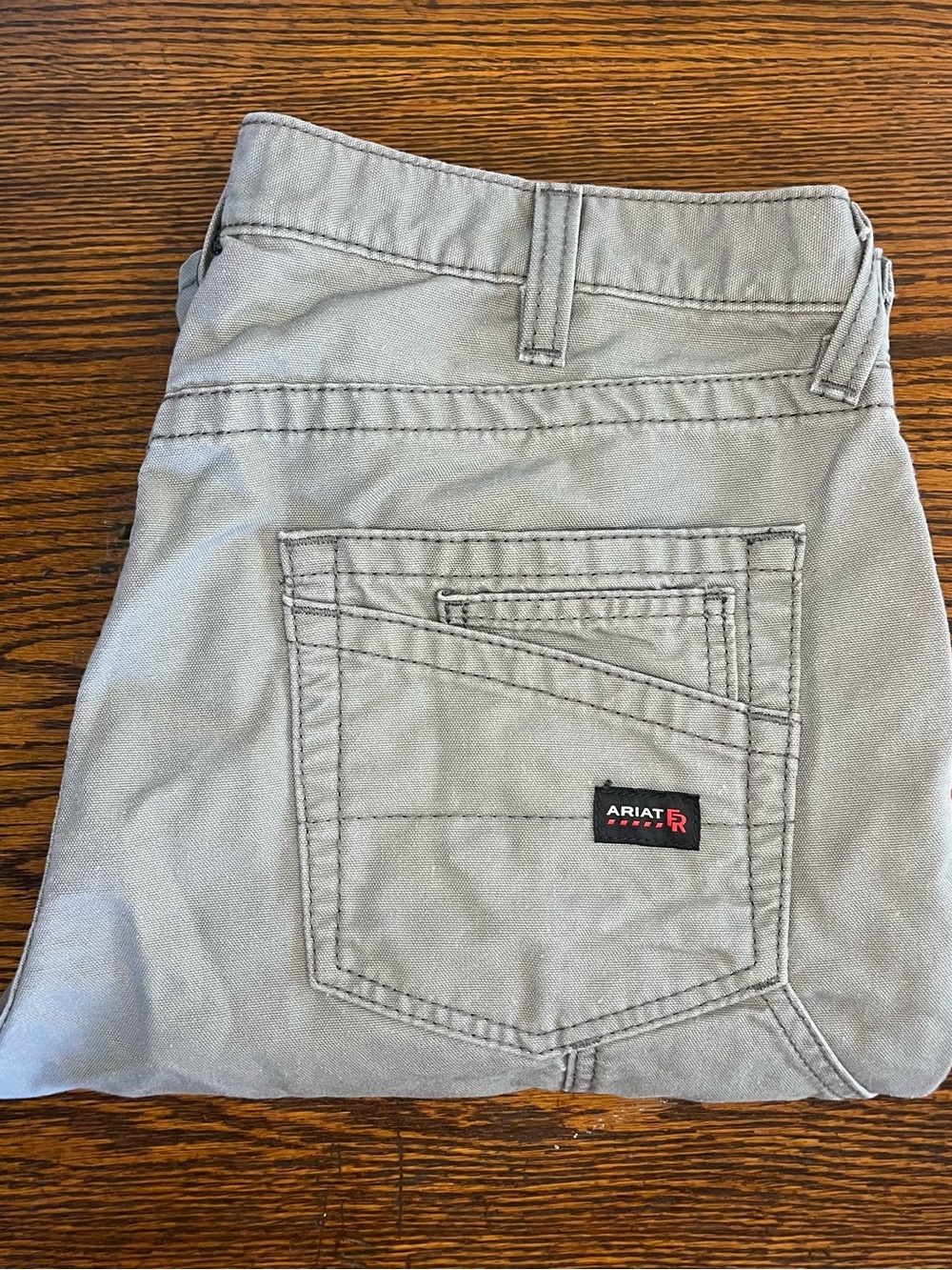 Ariat Pants Mens 36x32 Gray FR M4 Relaxed Boot Cut Flame Resistant Workwear - Picture 3 of 9